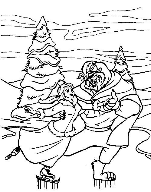 Coloring page: The Beauty and the Beast (Animation Movies) #130900 - Free Printable Coloring Pages