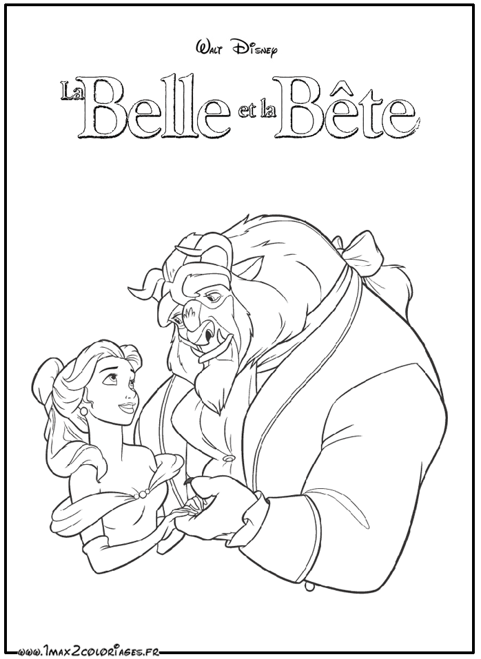 Coloring page: The Beauty and the Beast (Animation Movies) #130903 - Free Printable Coloring Pages