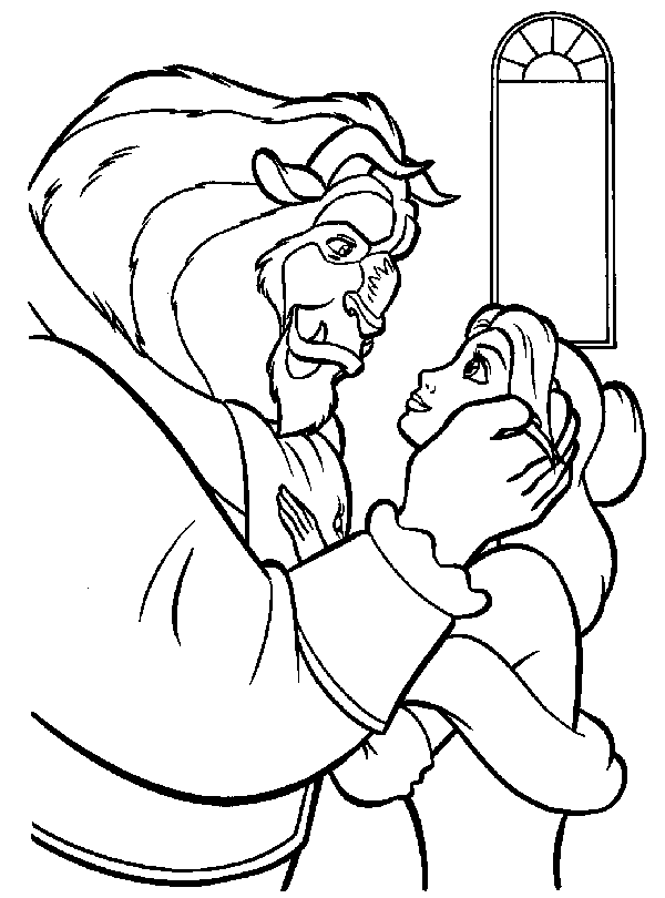 Coloring page: The Beauty and the Beast (Animation Movies) #130907 - Free Printable Coloring Pages