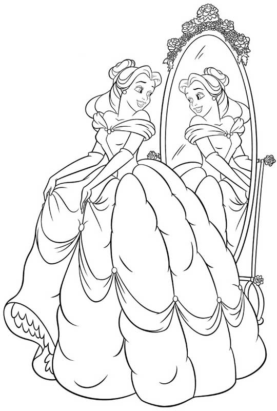 Coloring page: The Beauty and the Beast (Animation Movies) #130914 - Free Printable Coloring Pages