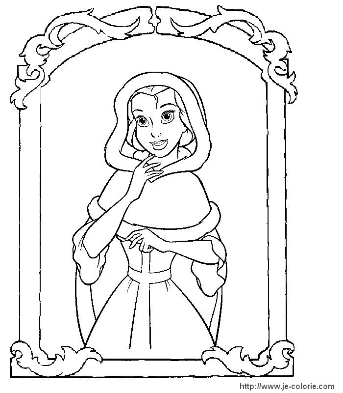 Coloring page: The Beauty and the Beast (Animation Movies) #130924 - Free Printable Coloring Pages