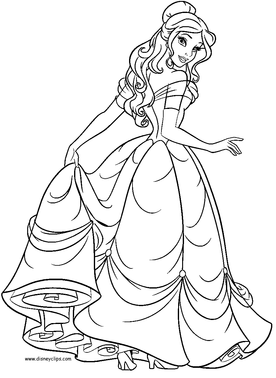 Coloring page: The Beauty and the Beast (Animation Movies) #130934 - Free Printable Coloring Pages