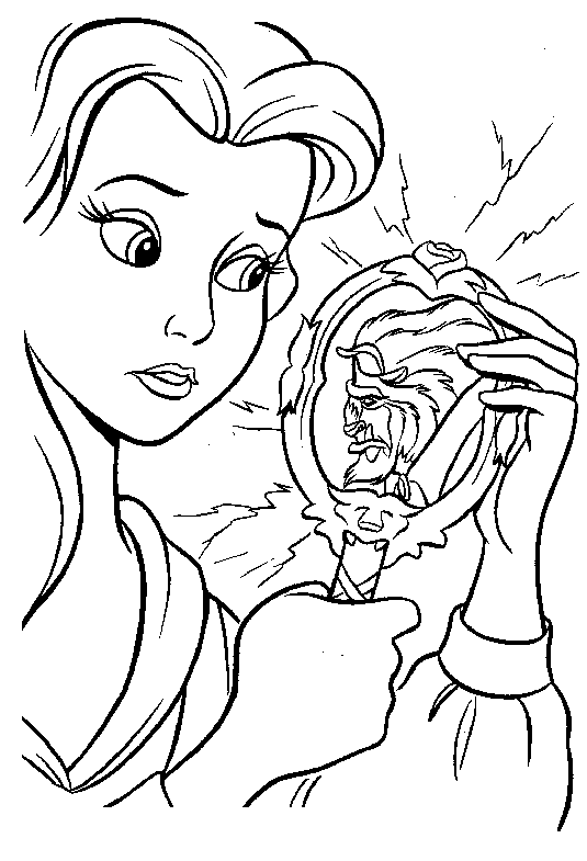 Coloring page: The Beauty and the Beast (Animation Movies) #130939 - Free Printable Coloring Pages