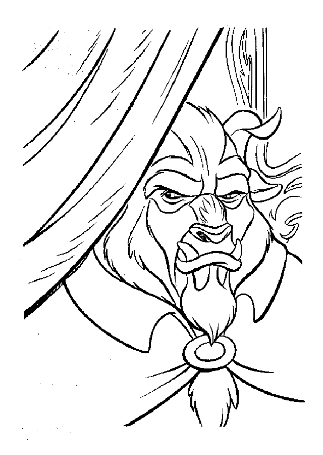 Coloring page: The Beauty and the Beast (Animation Movies) #130940 - Free Printable Coloring Pages