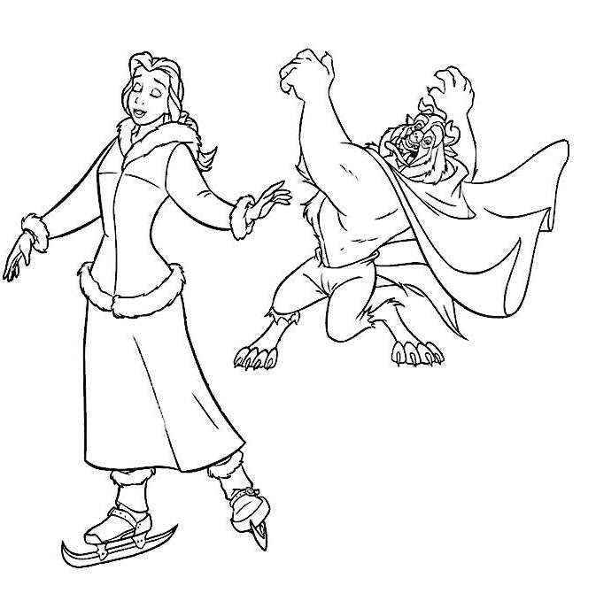 Coloring page: The Beauty and the Beast (Animation Movies) #130949 - Free Printable Coloring Pages