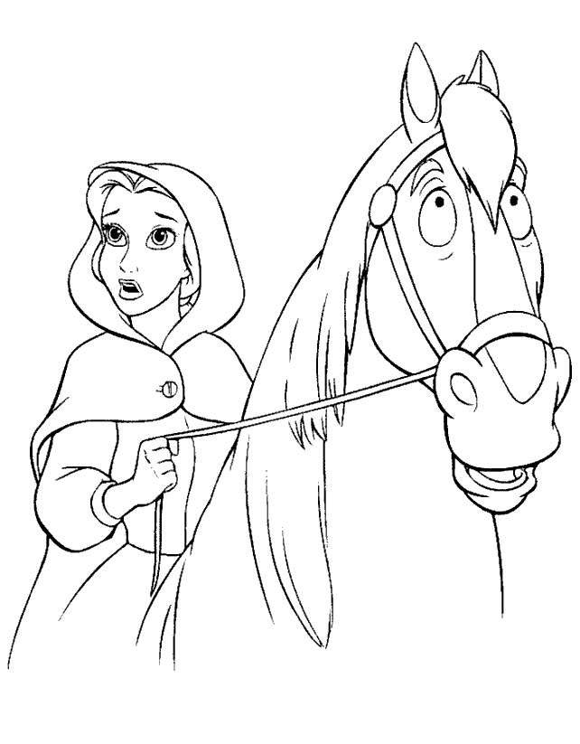 Coloring page: The Beauty and the Beast (Animation Movies) #130955 - Free Printable Coloring Pages