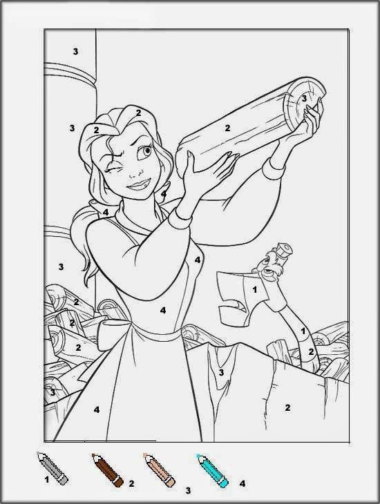 Coloring page: The Beauty and the Beast (Animation Movies) #130957 - Free Printable Coloring Pages