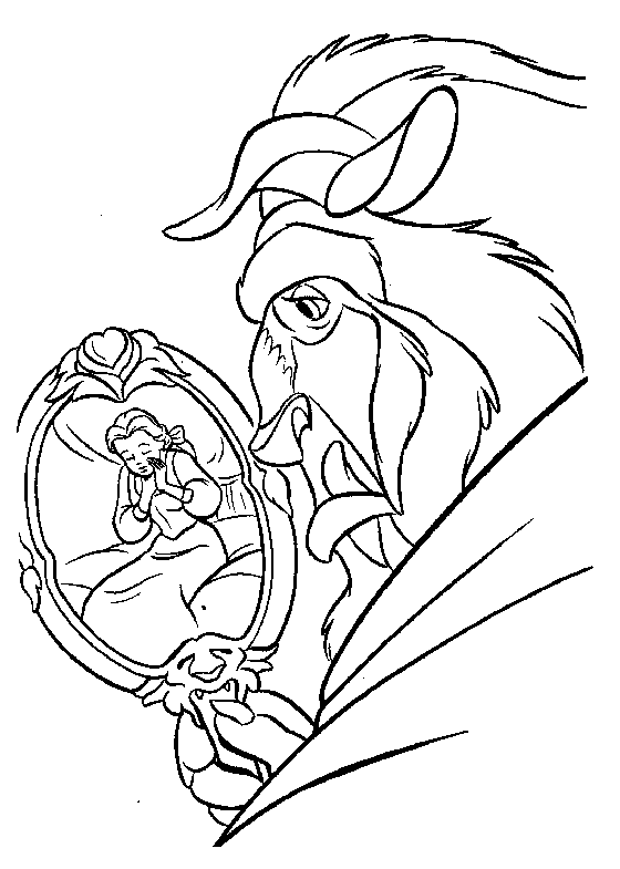 Coloring page: The Beauty and the Beast (Animation Movies) #130961 - Free Printable Coloring Pages