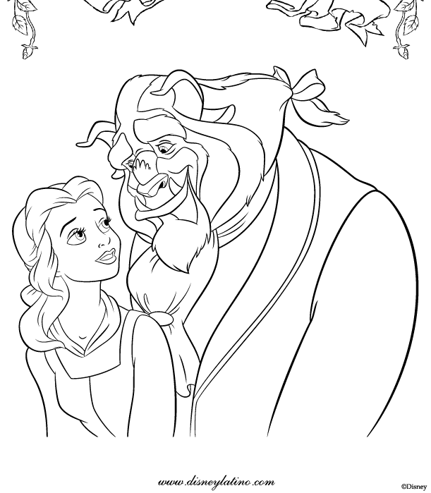Coloring page: The Beauty and the Beast (Animation Movies) #130968 - Free Printable Coloring Pages
