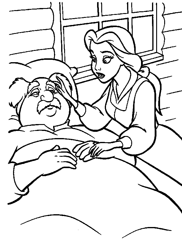 Coloring page: The Beauty and the Beast (Animation Movies) #130969 - Free Printable Coloring Pages