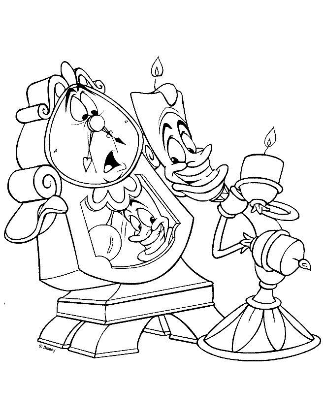 Coloring page: The Beauty and the Beast (Animation Movies) #130984 - Free Printable Coloring Pages