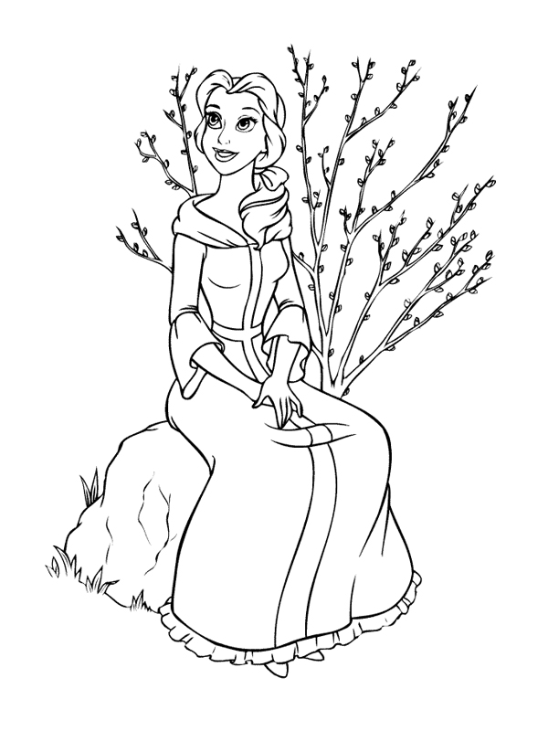 Coloring page: The Beauty and the Beast (Animation Movies) #130985 - Free Printable Coloring Pages
