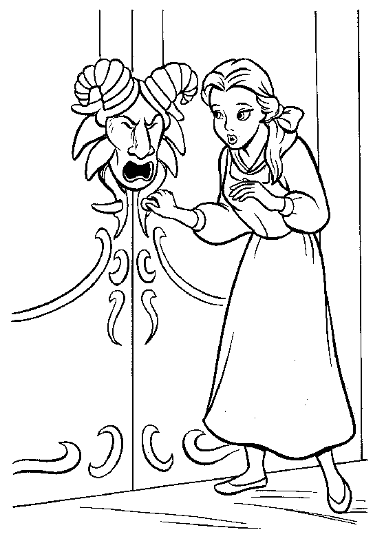 Coloring page: The Beauty and the Beast (Animation Movies) #130997 - Free Printable Coloring Pages