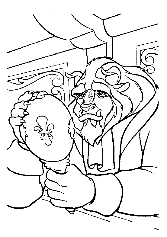 Coloring page: The Beauty and the Beast (Animation Movies) #130998 - Free Printable Coloring Pages