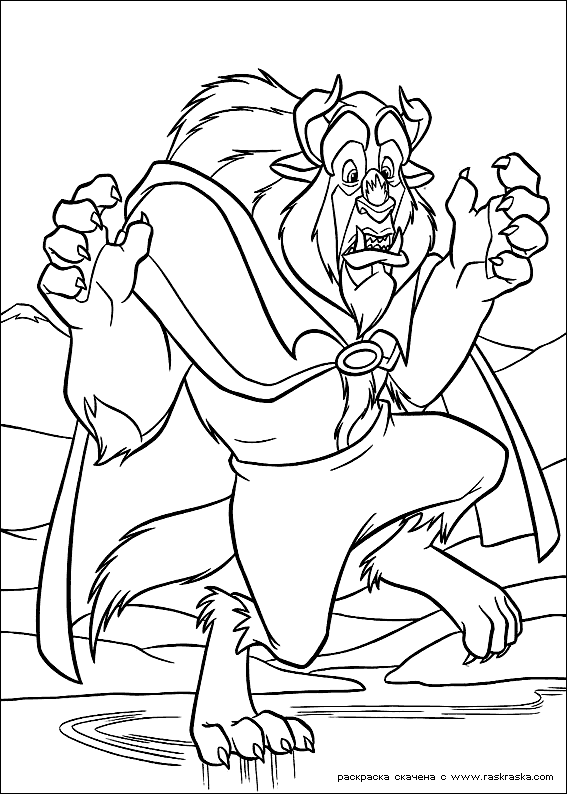 Coloring page: The Beauty and the Beast (Animation Movies) #130999 - Free Printable Coloring Pages