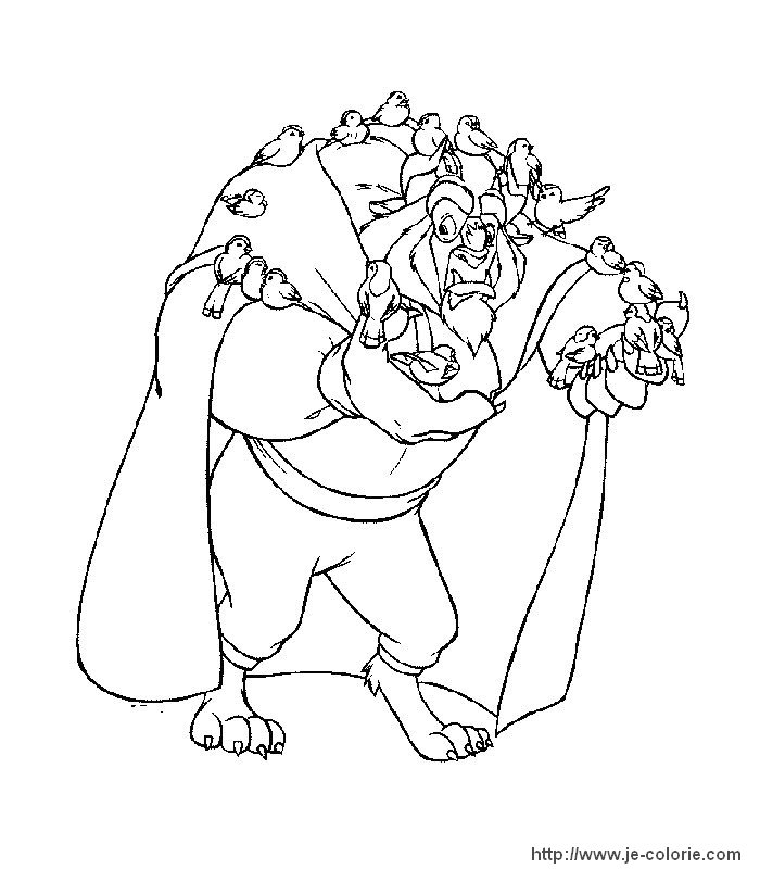 Coloring page: The Beauty and the Beast (Animation Movies) #131000 - Free Printable Coloring Pages