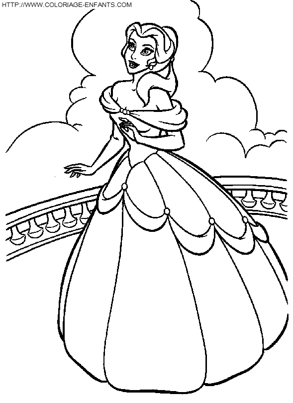 Coloring page: The Beauty and the Beast (Animation Movies) #131020 - Free Printable Coloring Pages