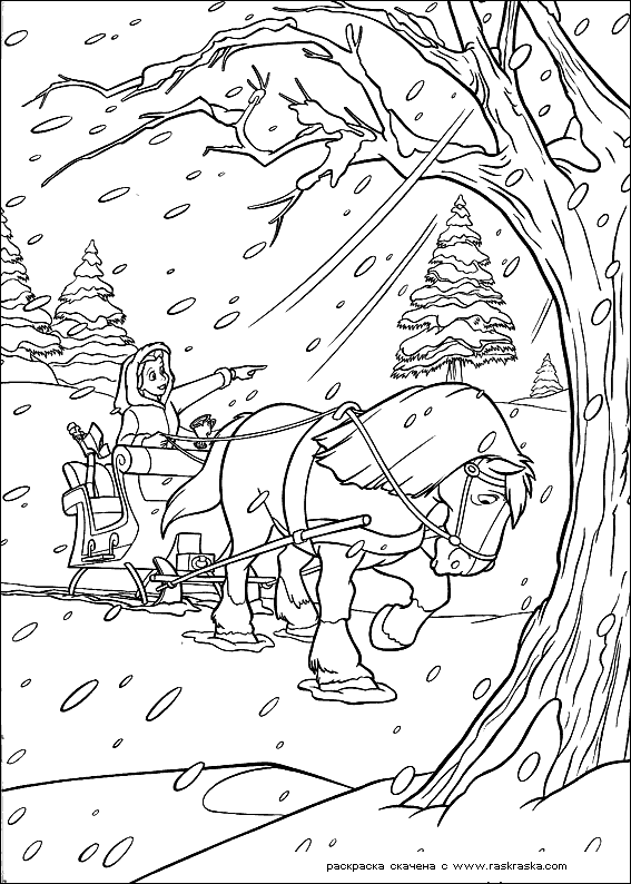 Coloring page: The Beauty and the Beast (Animation Movies) #131031 - Free Printable Coloring Pages