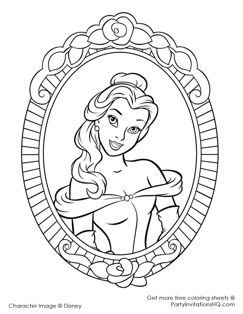beauty and the beast coloring pages rose