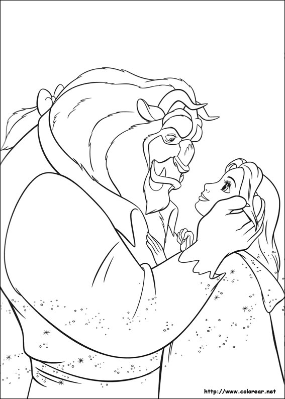 Coloring page: The Beauty and the Beast (Animation Movies) #131039 - Free Printable Coloring Pages