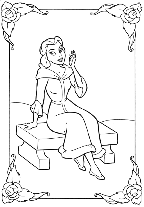 Coloring page: The Beauty and the Beast (Animation Movies) #131043 - Free Printable Coloring Pages