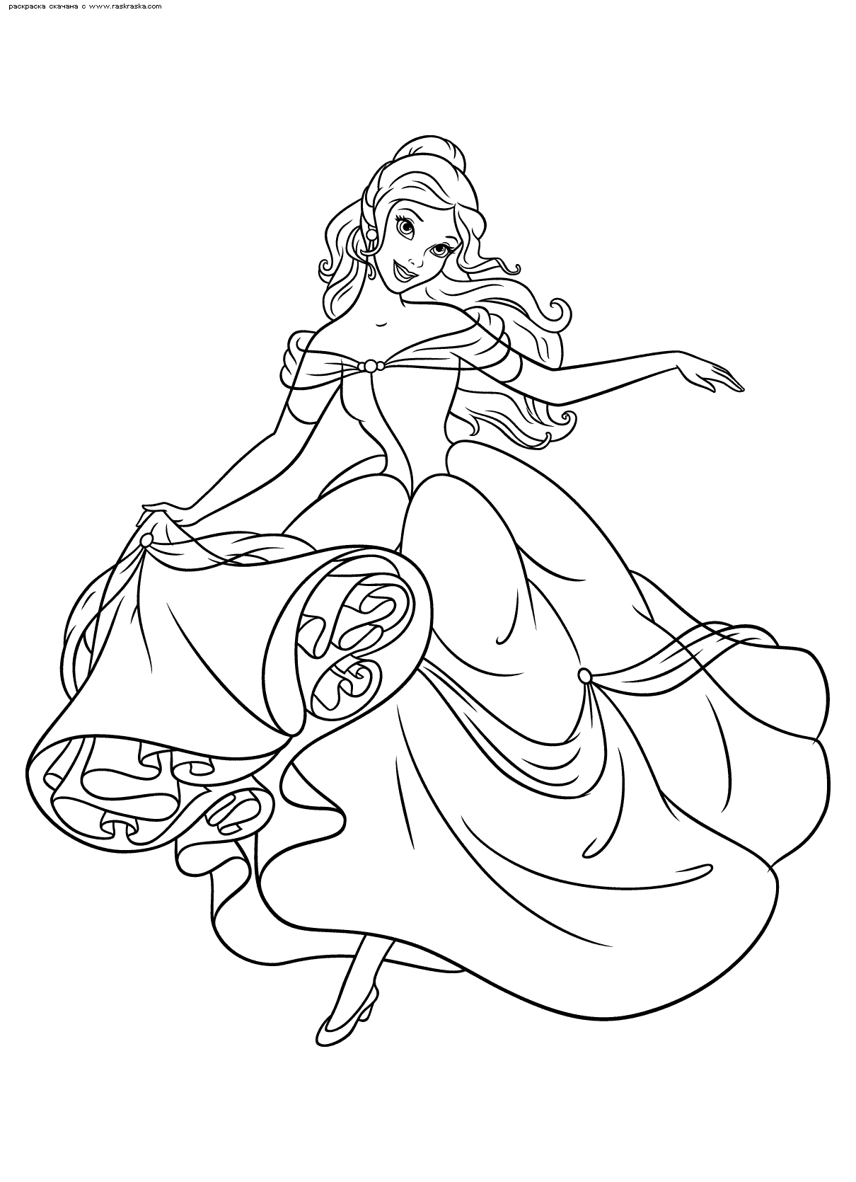Coloring page: The Beauty and the Beast (Animation Movies) #131059 - Free Printable Coloring Pages