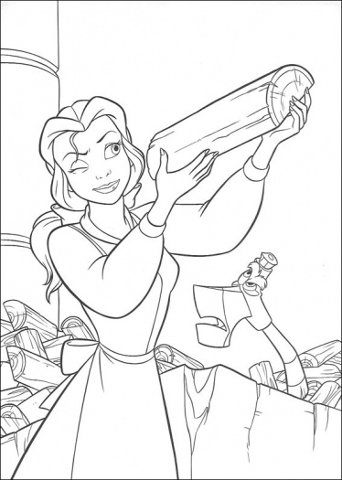 Coloring page: The Beauty and the Beast (Animation Movies) #131071 - Free Printable Coloring Pages