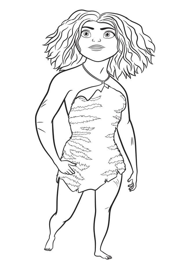 Coloring page: The Croods (Animation Movies) #205783 - Free Printable Coloring Pages
