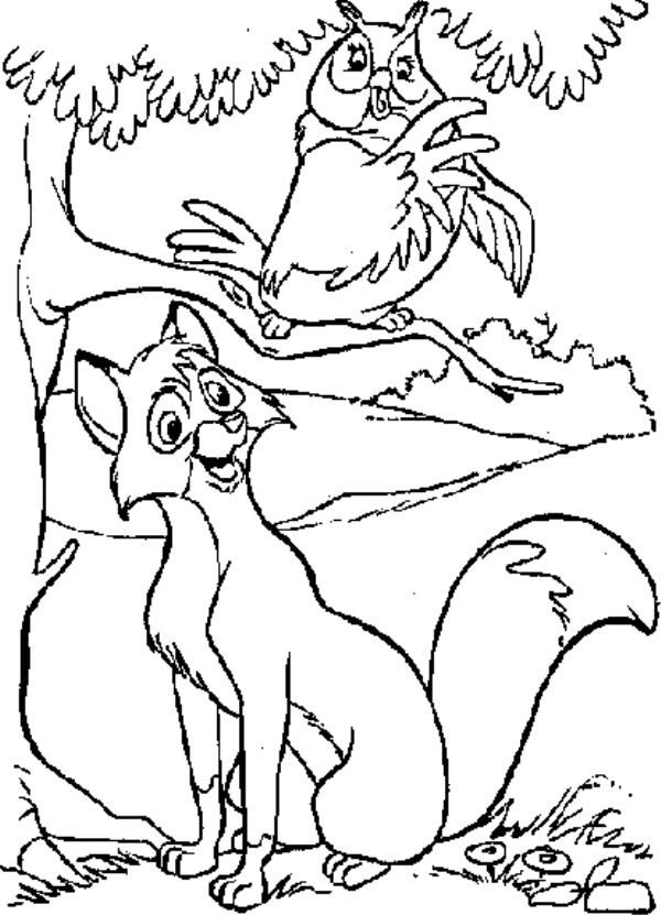 Coloring page: The Fox and the Hound (Animation Movies) #132921 - Free Printable Coloring Pages
