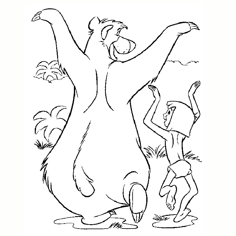 Coloring page: The Jungle Book (Animation Movies) #130029 - Free Printable Coloring Pages