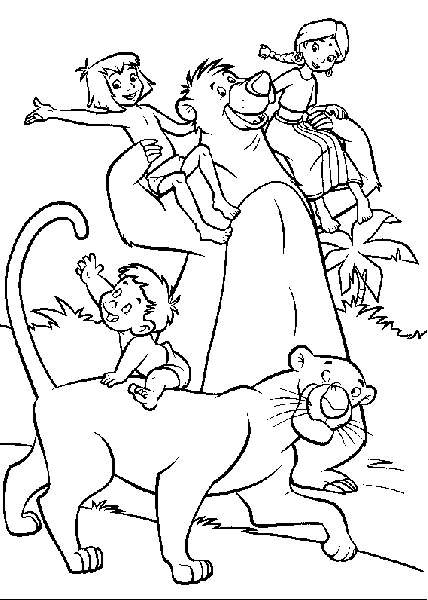 Coloring page: The Jungle Book (Animation Movies) #130038 - Free Printable Coloring Pages