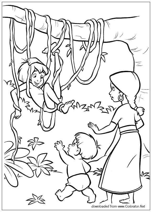 Coloring page: The Jungle Book (Animation Movies) #130211 - Free Printable Coloring Pages