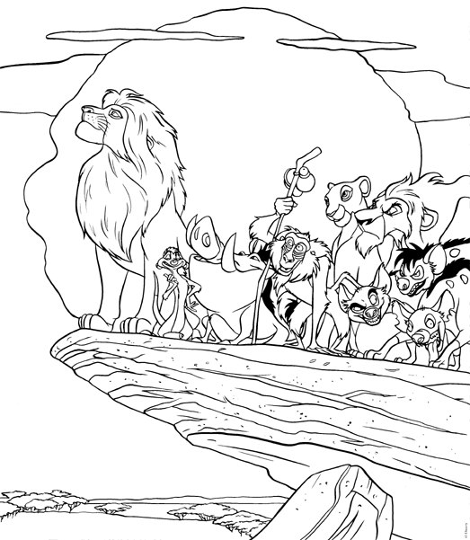 Coloring page: The Lion King (Animation Movies) #73625 - Free Printable Coloring Pages