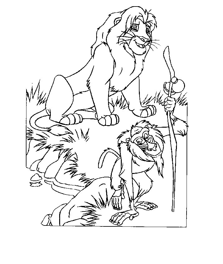 Coloring page: The Lion King (Animation Movies) #73796 - Free Printable Coloring Pages