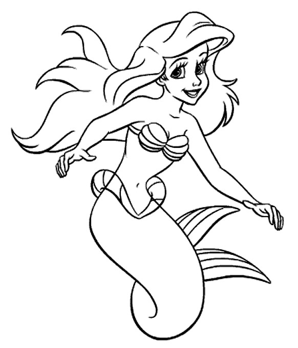 Coloring page: The Little Mermaid (Animation Movies) #127233 - Free Printable Coloring Pages