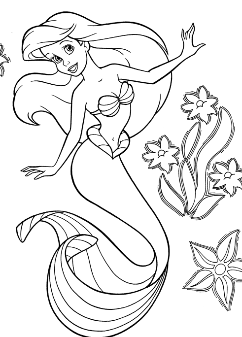 Coloring page: The Little Mermaid (Animation Movies) #127243 - Free Printable Coloring Pages