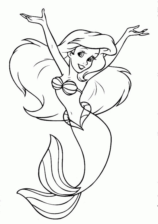 Coloring page: The Little Mermaid (Animation Movies) #127244 - Free Printable Coloring Pages