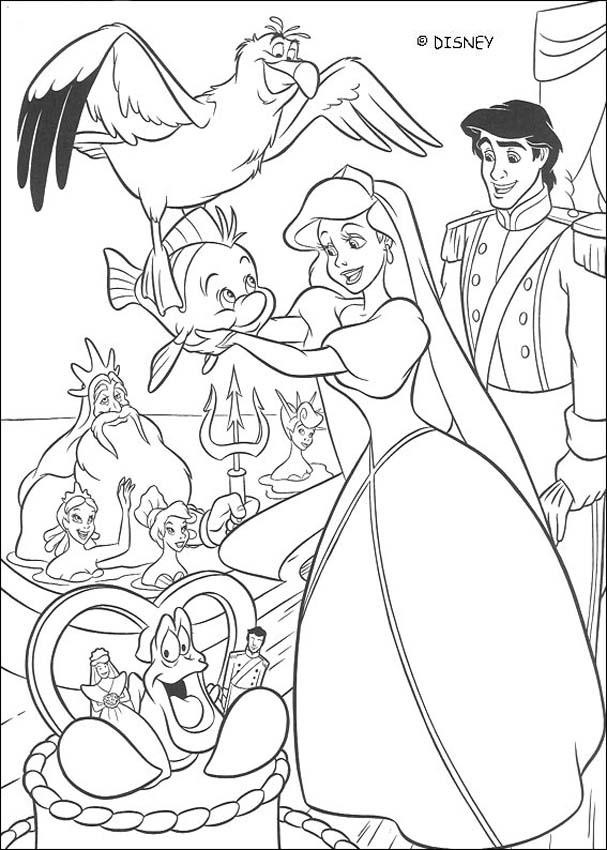 Coloring page: The Little Mermaid (Animation Movies) #127246 - Free Printable Coloring Pages