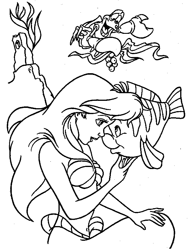 Coloring page: The Little Mermaid (Animation Movies) #127253 - Free Printable Coloring Pages