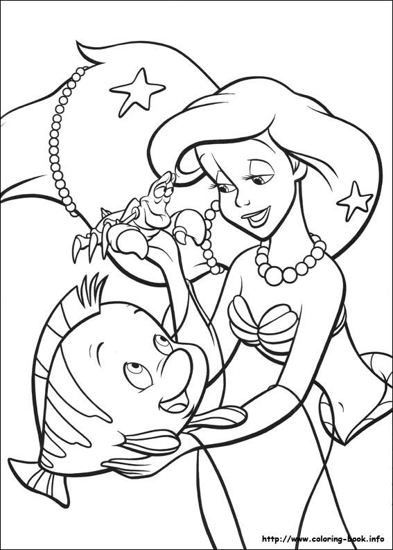 Coloring page: The Little Mermaid (Animation Movies) #127255 - Free Printable Coloring Pages