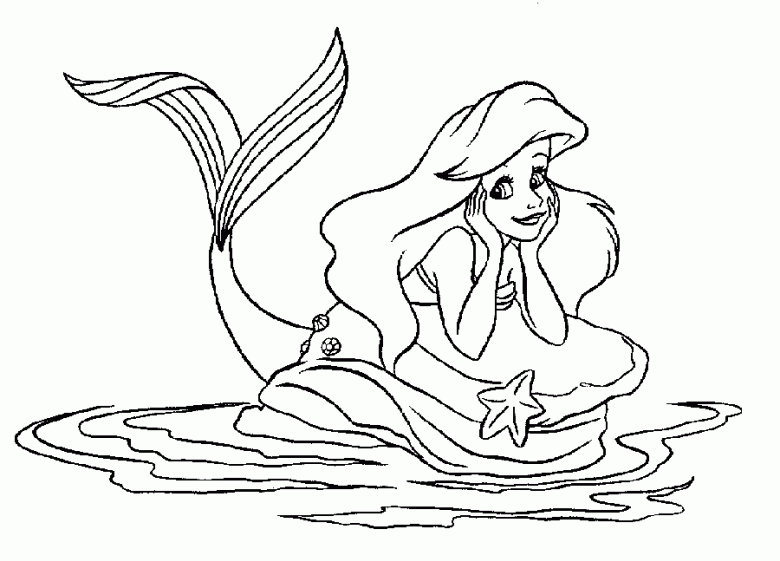 Coloring page: The Little Mermaid (Animation Movies) #127260 - Free Printable Coloring Pages