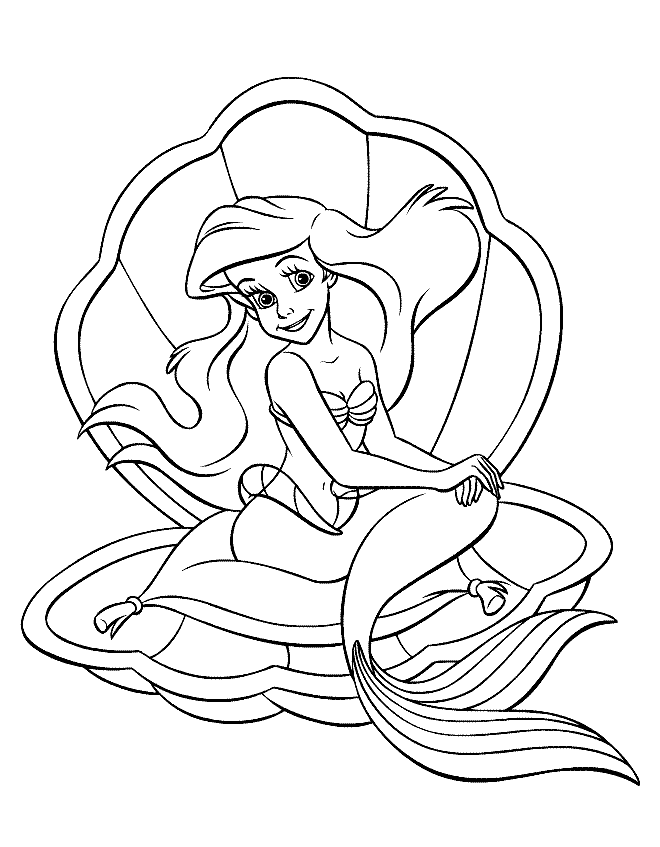 Coloring page: The Little Mermaid (Animation Movies) #127270 - Free Printable Coloring Pages