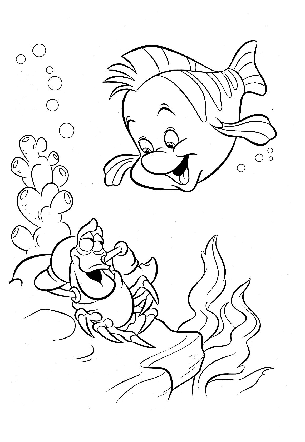 Coloring page The Little Mermaid #127279 (Animation Movies) – Printable