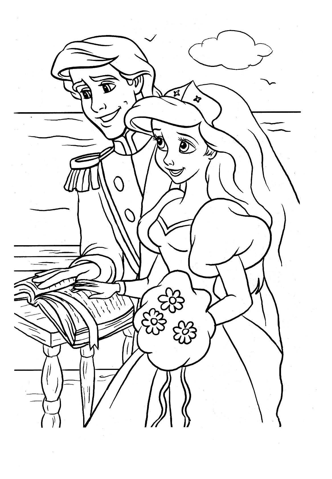 Coloring page The Little Mermaid #127280 (Animation Movies) – Printable