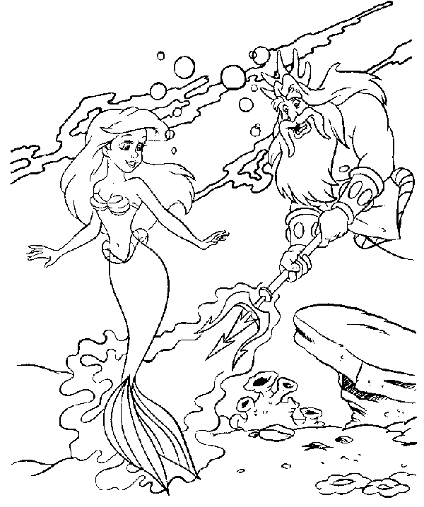 Coloring page: The Little Mermaid (Animation Movies) #127284 - Free Printable Coloring Pages
