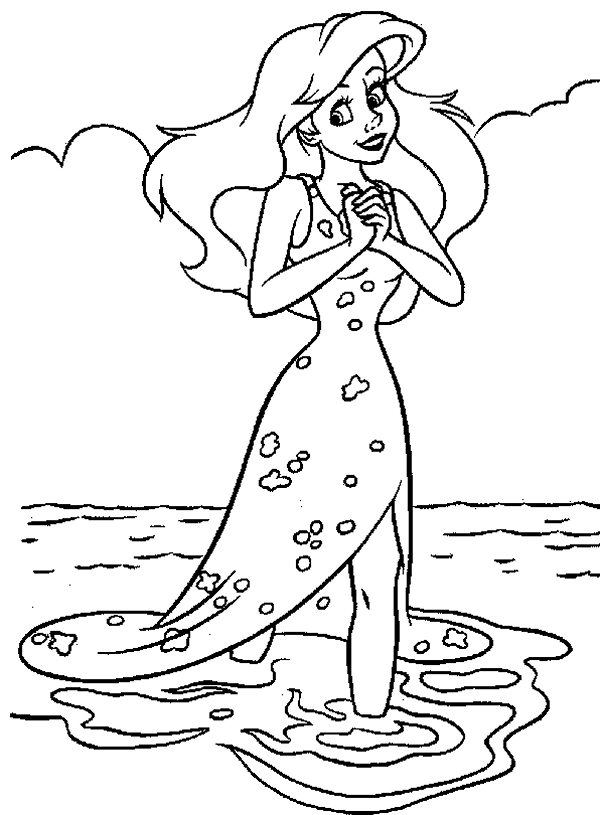 Drawing The Little Mermaid #127287 (Animation Movies) – Printable coloring  pages