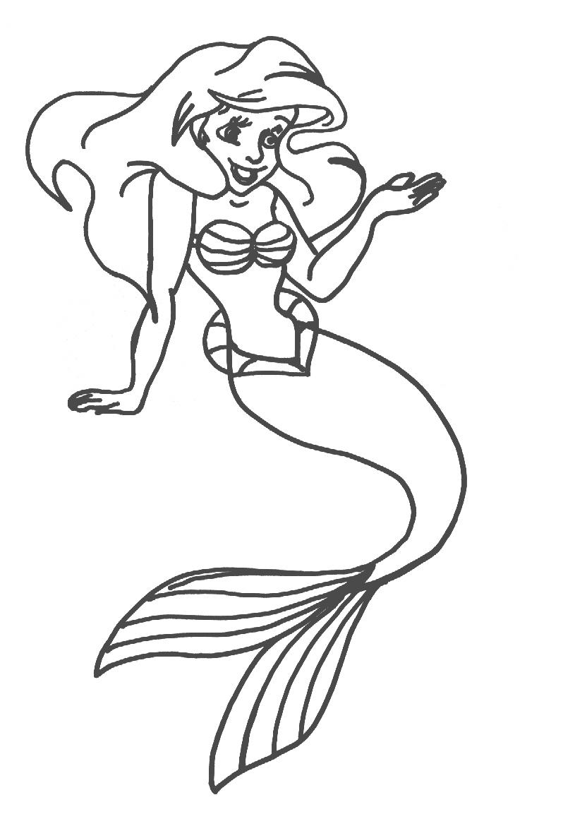 Coloring page: The Little Mermaid (Animation Movies) #127292 - Free Printable Coloring Pages
