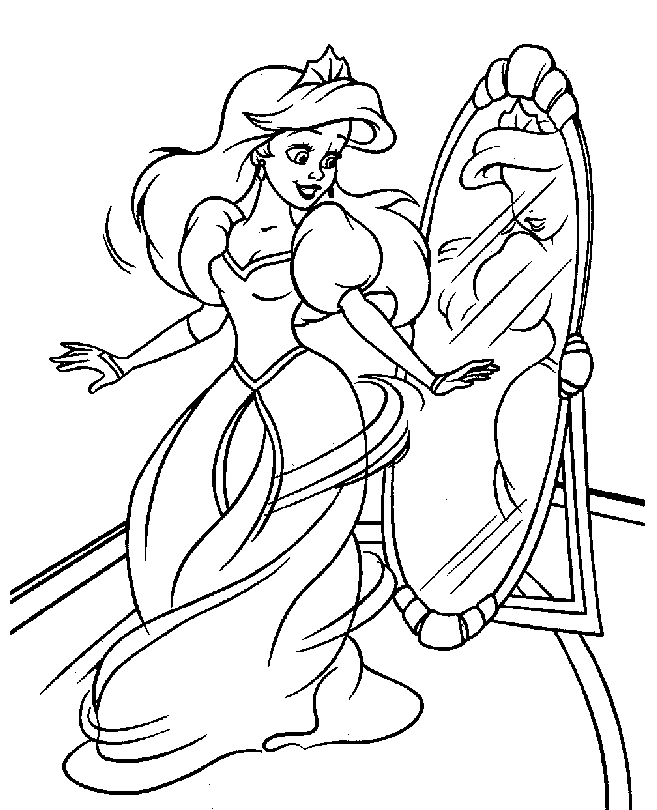 Coloring page: The Little Mermaid (Animation Movies) #127298 - Free Printable Coloring Pages