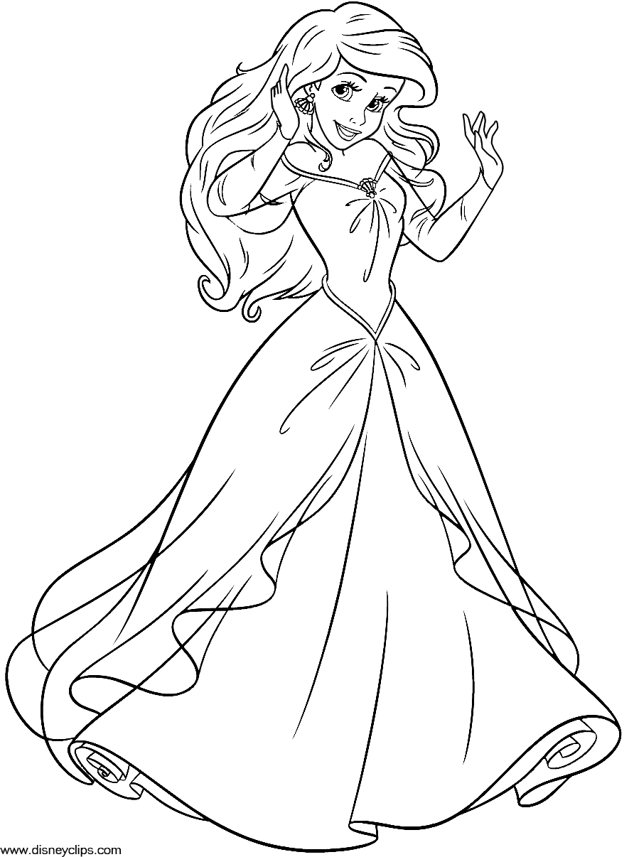 Coloring page: The Little Mermaid (Animation Movies) #127302 - Free Printable Coloring Pages