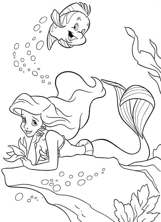 Coloring page: The Little Mermaid (Animation Movies) #127314 - Free Printable Coloring Pages